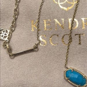 Kendra Scott Jewelry - Kendra Scott Elisa Gold Necklace Veined Turquoise Kendra Scott Jewelry - Kendra Scott Elisa Gold Necklace Veined Turquoise